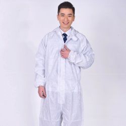 優(yōu)質藍色白色條紋防靜電服 可定做